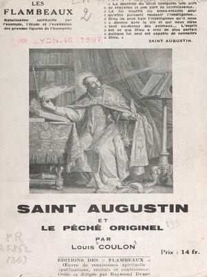 cover image of Saint-Augustin et le péché originel